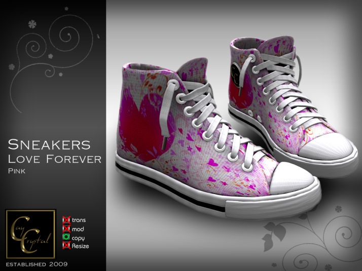 Sneakers Love Forever Pink